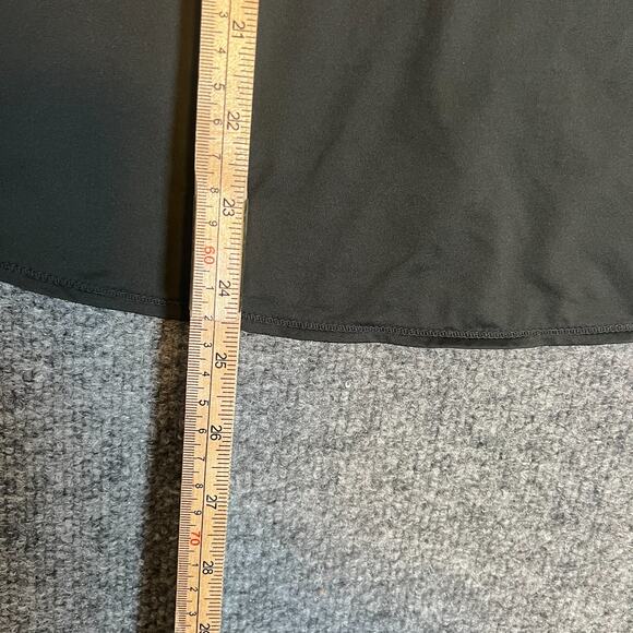 Athleta Shirt Womens XS Black Tank Top Spandex Blend Flowy Cross Back Athleisure - Picture 4 of 9